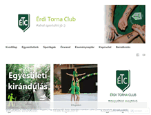 Tablet Screenshot of erditornaclub.hu